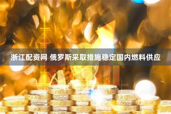 浙江配资网 俄罗斯采取措施稳定国内燃料供应